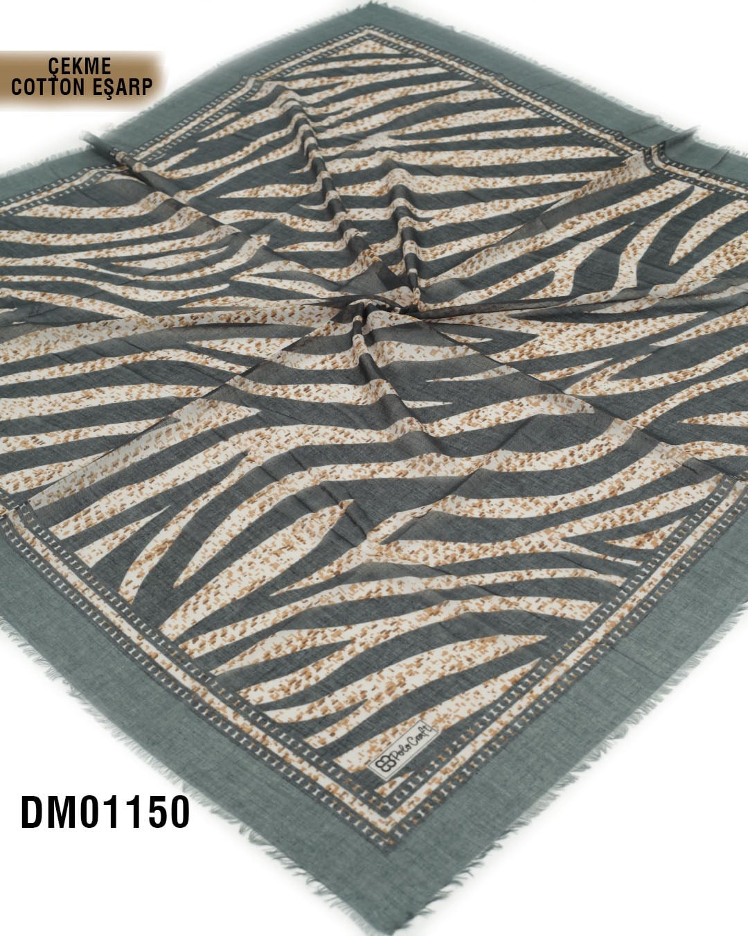 POLO CRAFT Çekme Pamuk Eşarp 100*100cm  DM01150-1806