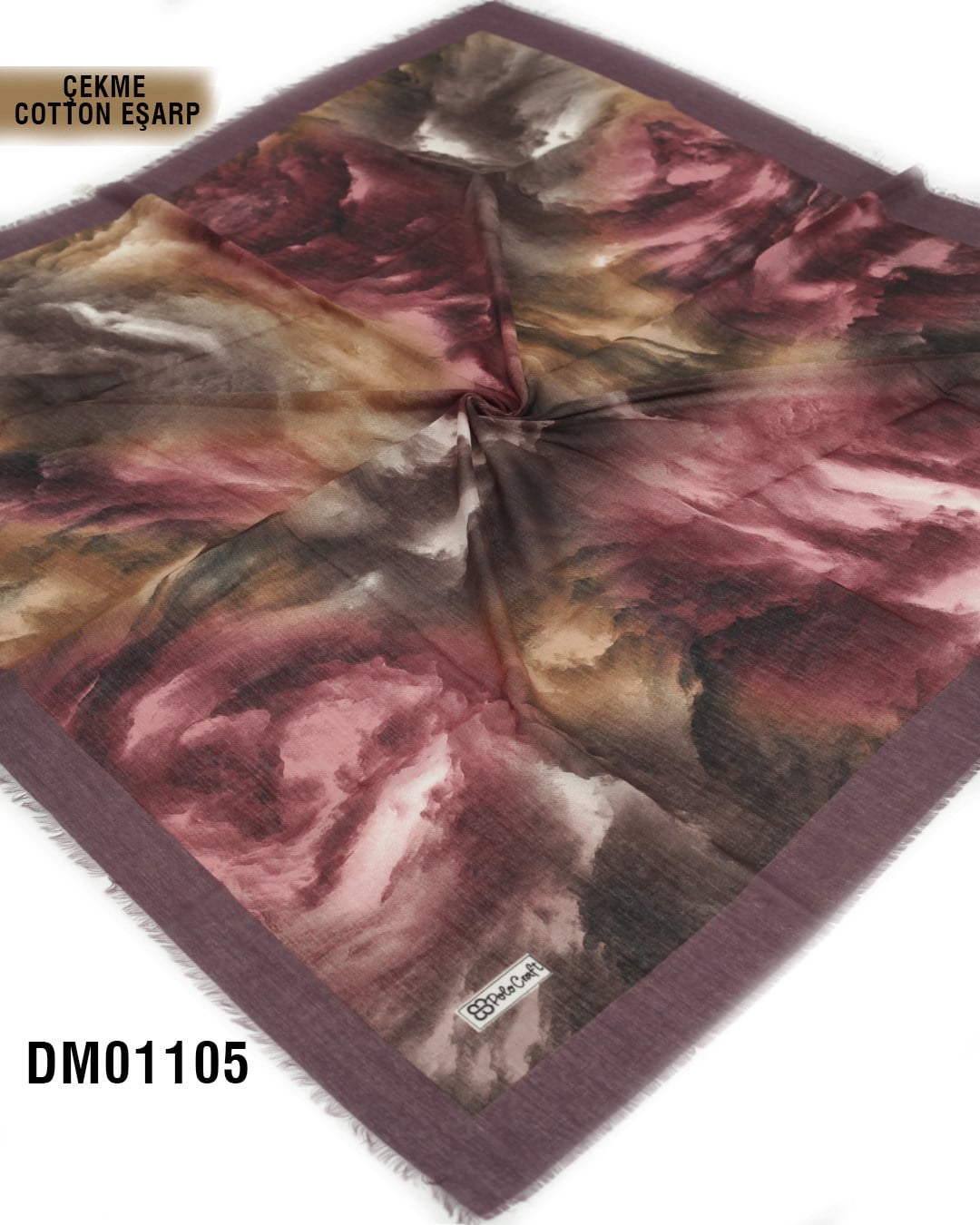 POLO CRAFT Çekme Pamuk Eşarp 100*100cm  DM01105-2033