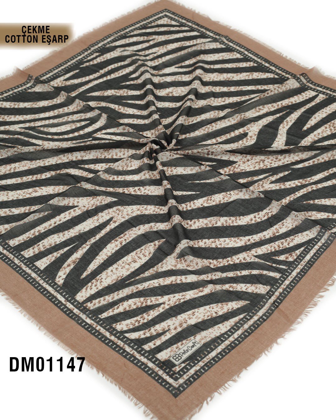 POLO CRAFT Çekme Pamuk Eşarp 100*100cm  DM01147-1803