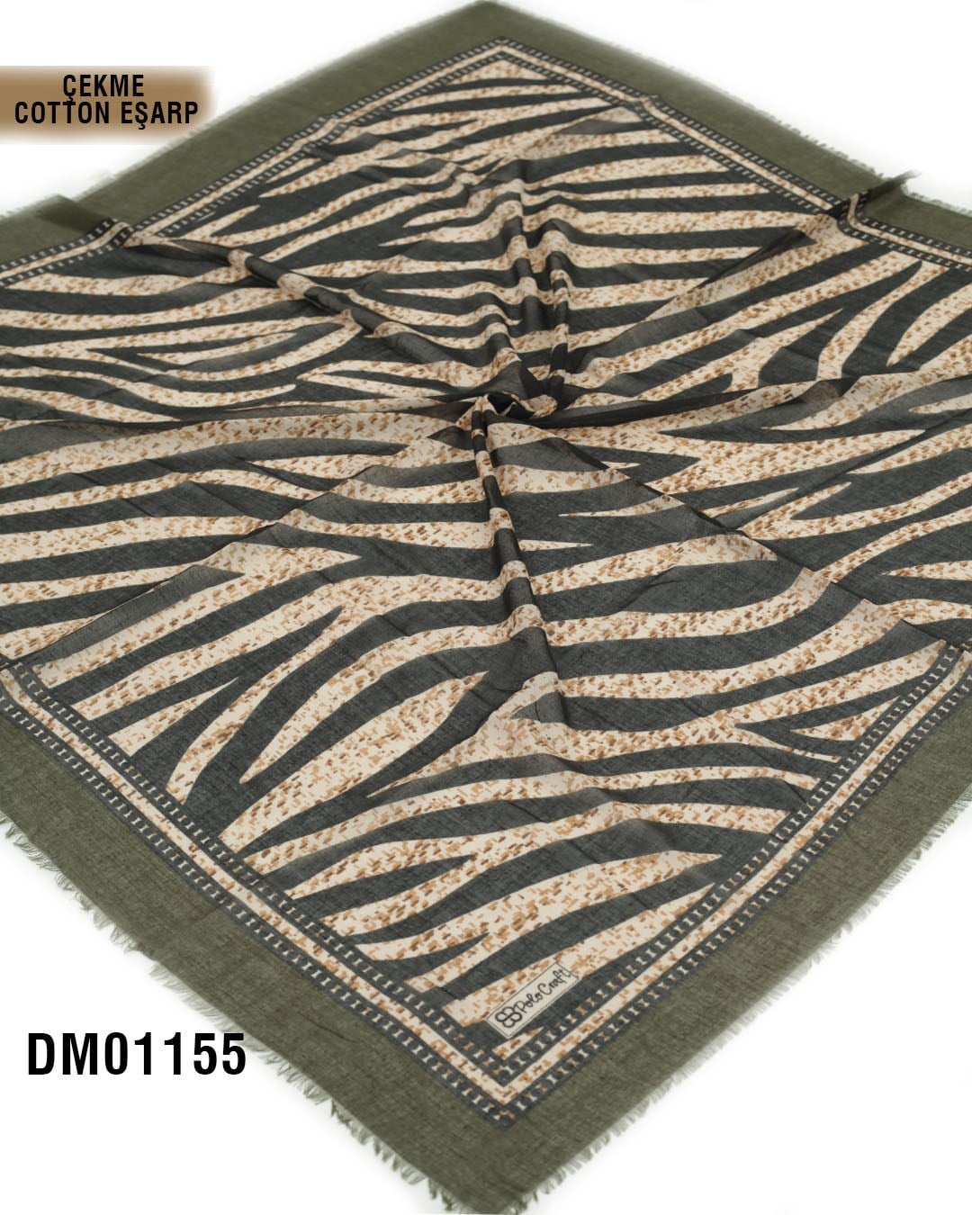 POLO CRAFT Çekme Pamuk Eşarp 100*100cm  DM01155-1811