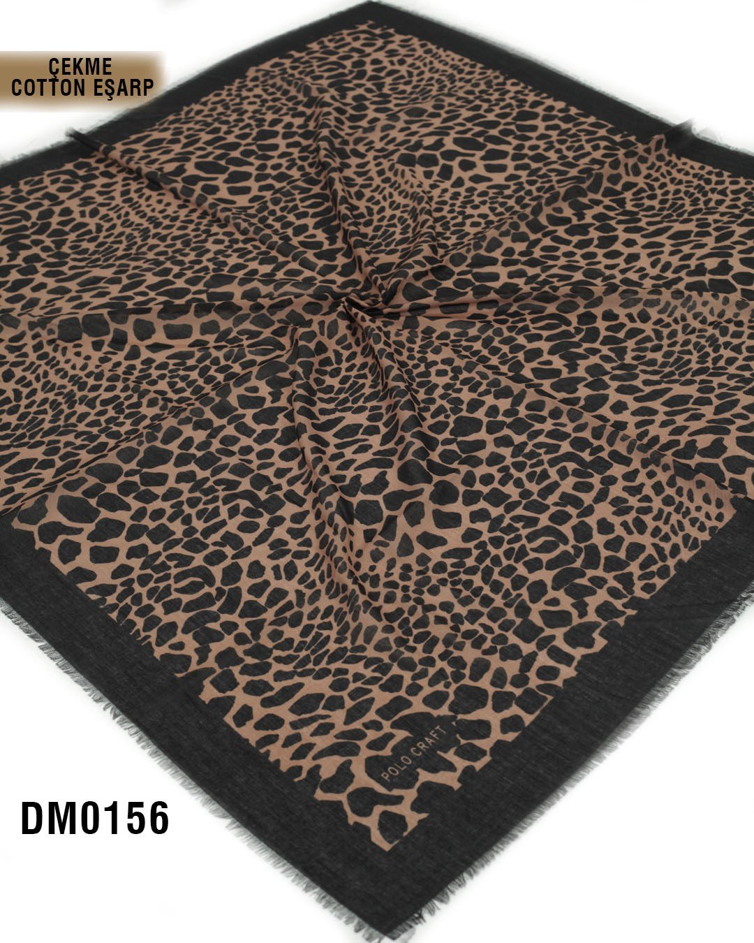POLO CRAFT Çekme Pamuk Eşarp 100*100cm  DM0156-2334