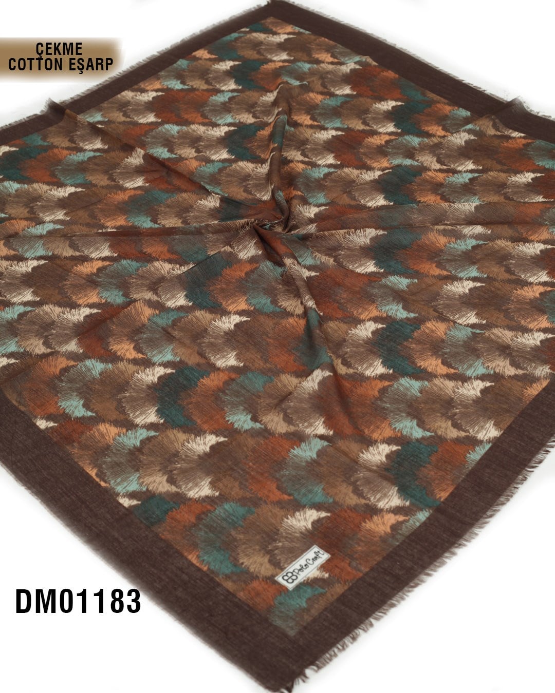 POLO CRAFT Çekme Pamuk Eşarp 100*100cm  DM01183-1703