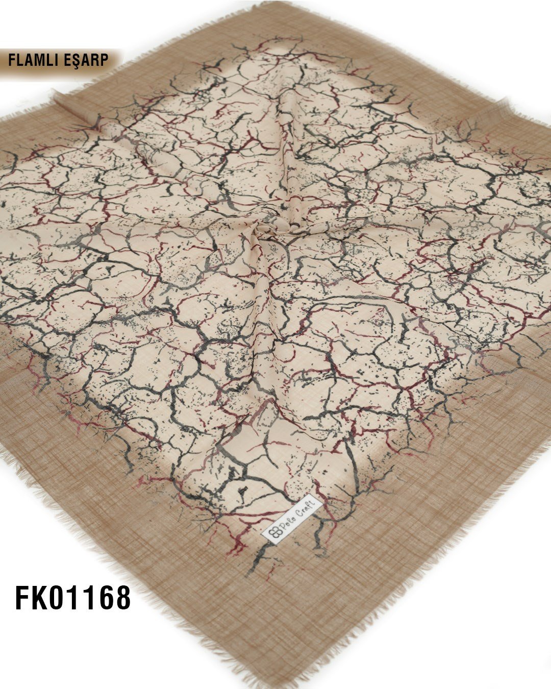 POLO CRAFT FLAMLI Pamuk Eşarp 100*100cm  FK01168-1424
