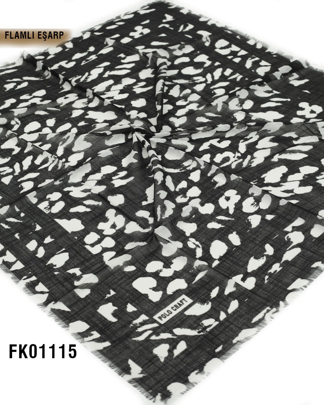 POLO CRAFT FLAMLI Pamuk Eşarp 100*100cm  FK01115-1608