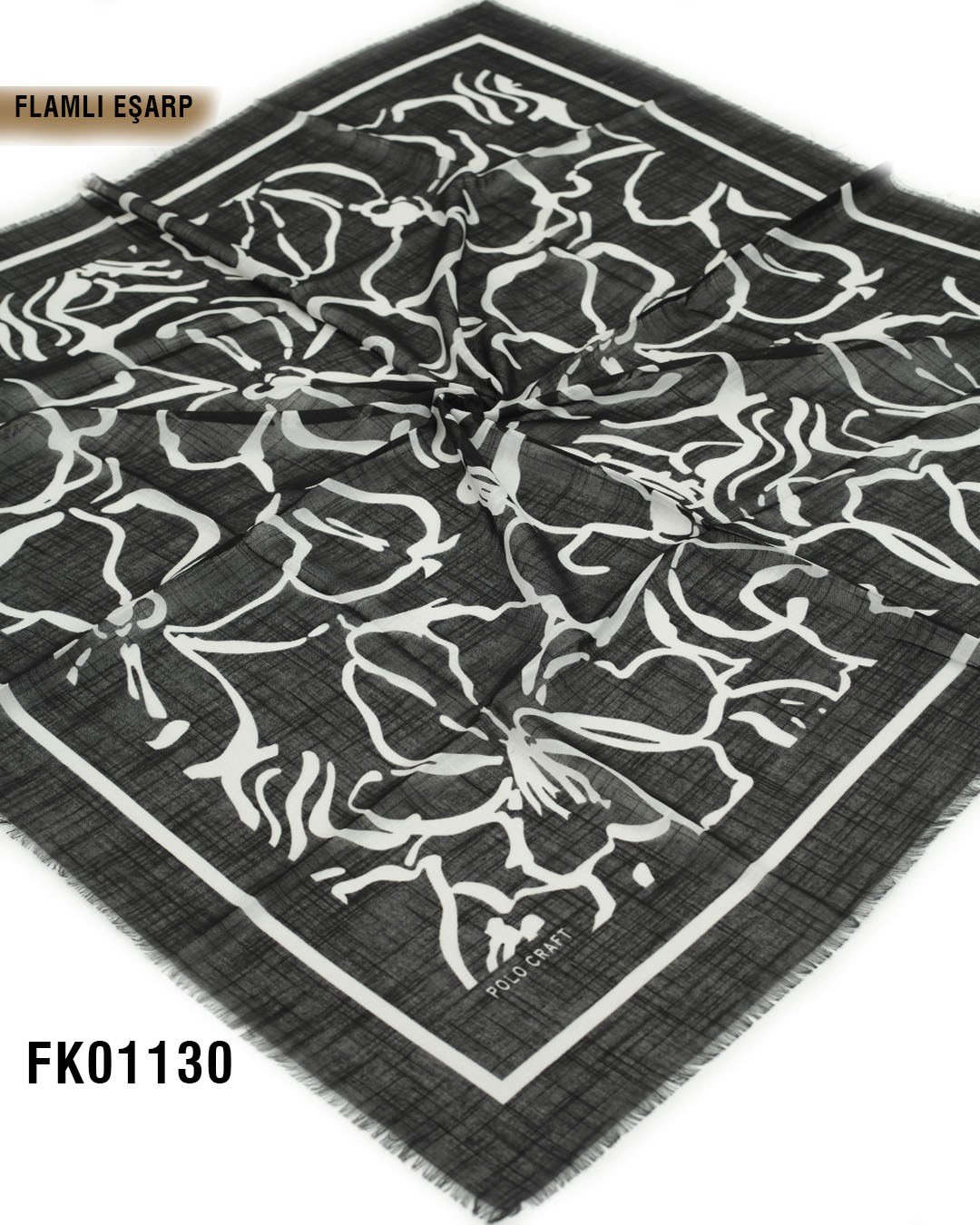 POLO CRAFT FLAMLI Pamuk Eşarp 100*100cm  FK01130-1514