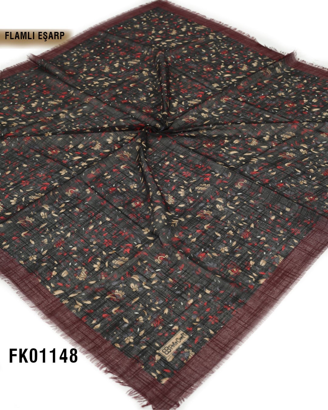 POLO CRAFT FLAMLI Pamuk Eşarp 100*100cm  FK01148-1536