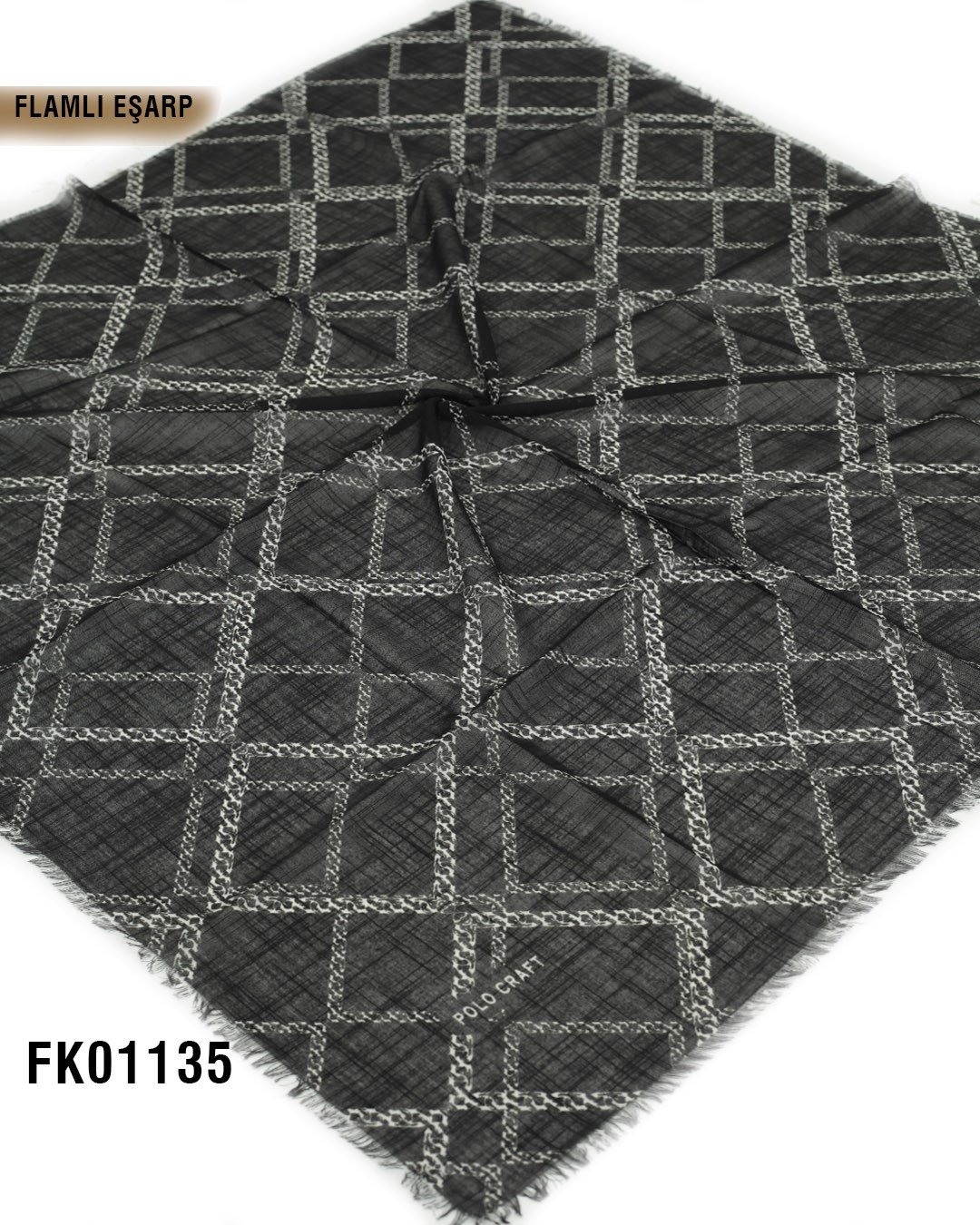 POLO CRAFT FLAMLI Pamuk Eşarp 100*100cm  FK01135-1521