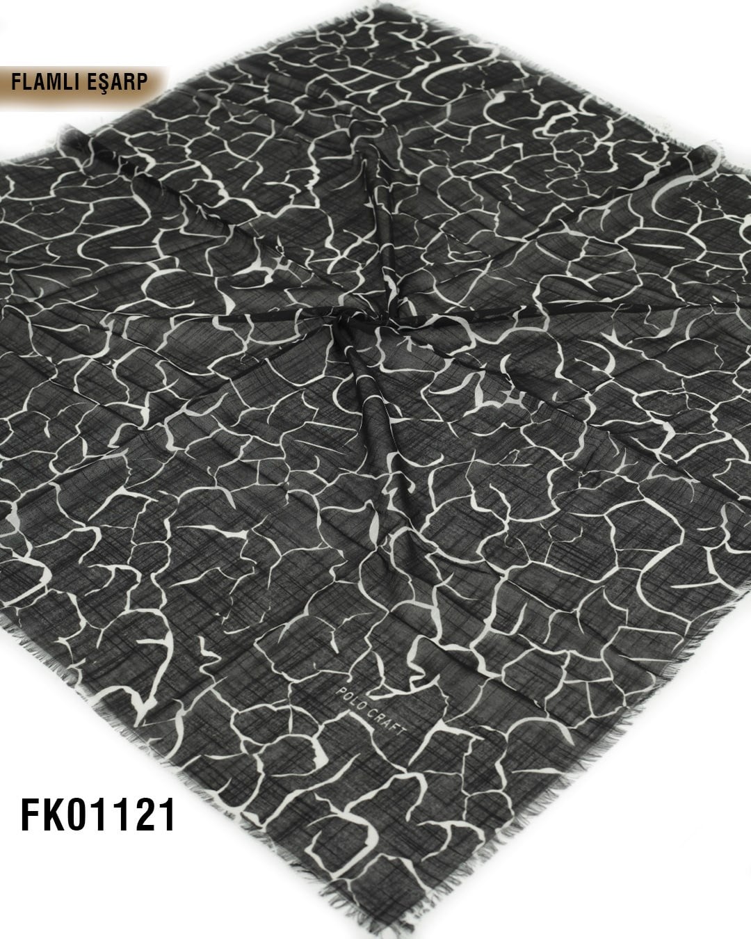 POLO CRAFT FLAMLI Pamuk Eşarp 100*100cm  FK01121-1628
