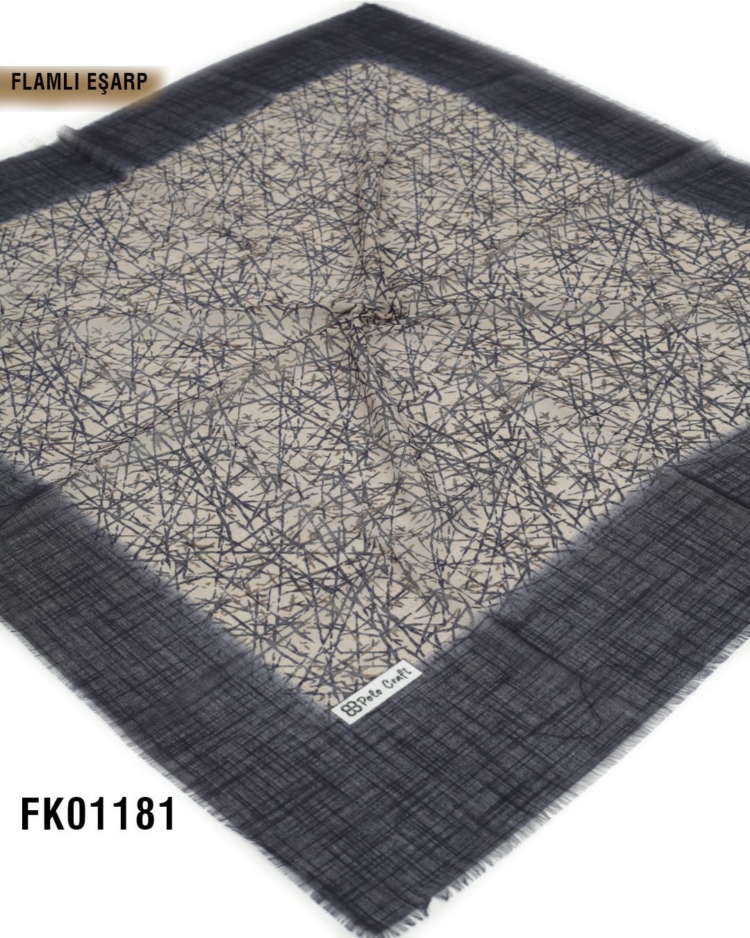 POLO CRAFT FLAMLI Pamuk Eşarp 100*100cm  FK01181-1302