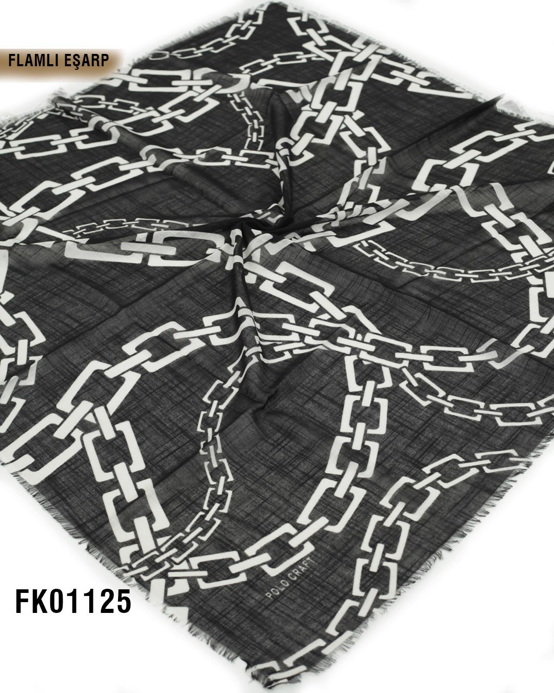 POLO CRAFT FLAMLI Pamuk Eşarp 100*100cm  FK01125-1504
