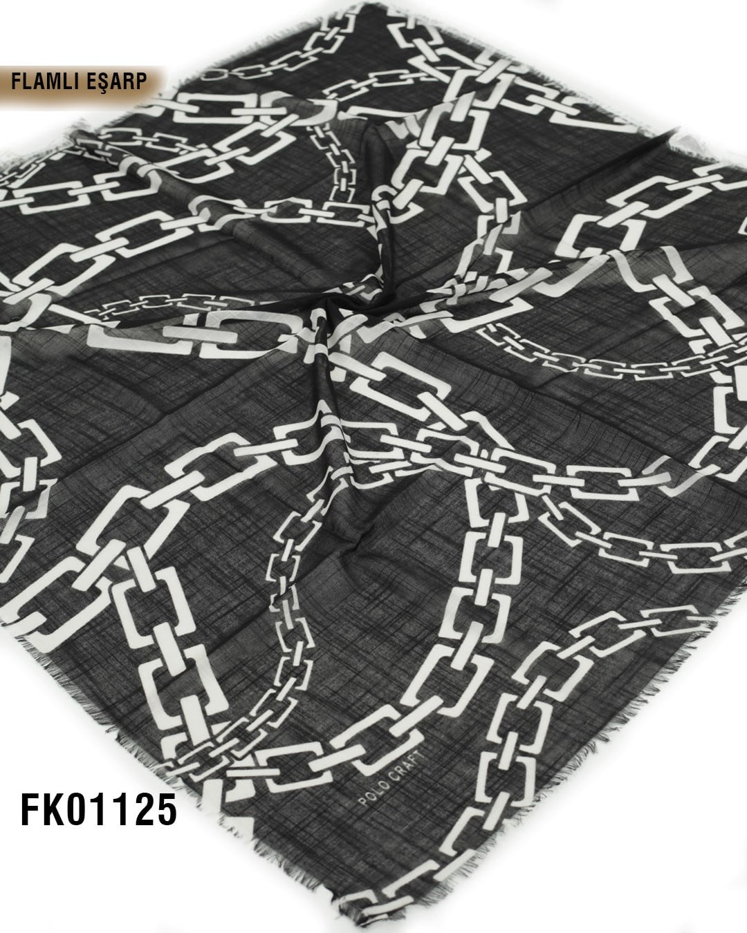 POLO CRAFT FLAMLI Pamuk Eşarp 100*100cm  FK01125-1504
