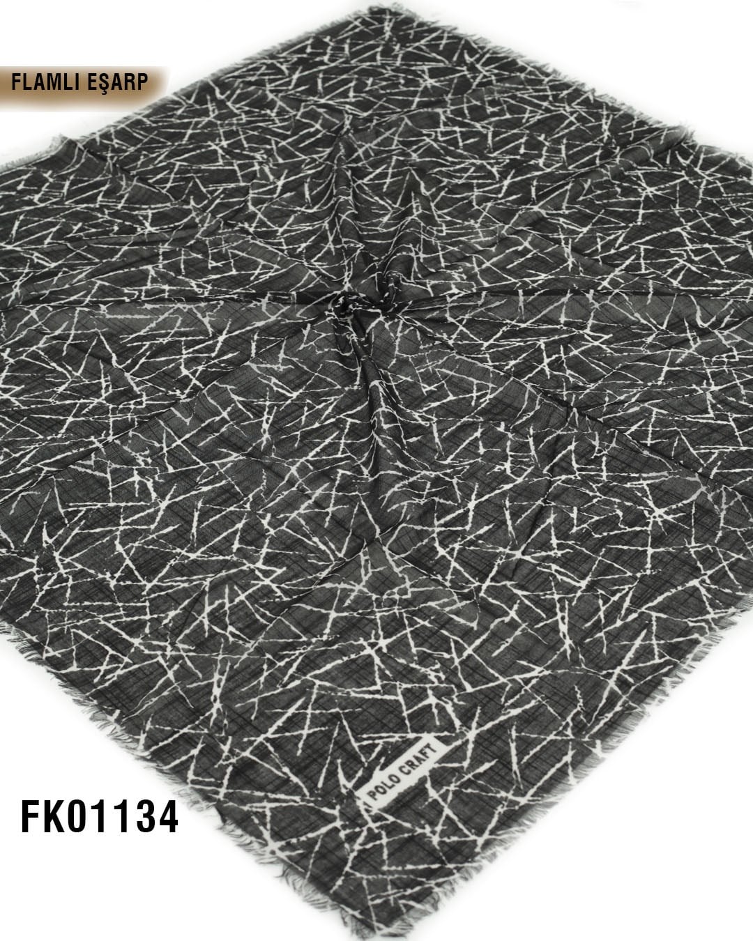POLO CRAFT FLAMLI Pamuk Eşarp 100*100cm  FK01134-1519