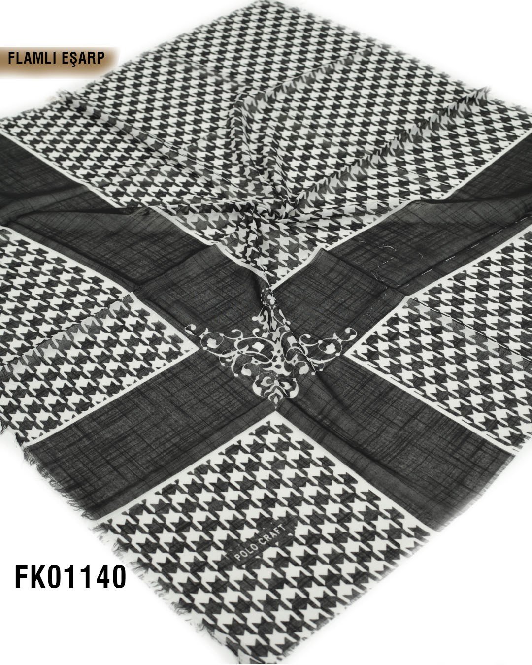 POLO CRAFT FLAMLI Pamuk Eşarp 100*100cm  FK01140-1526