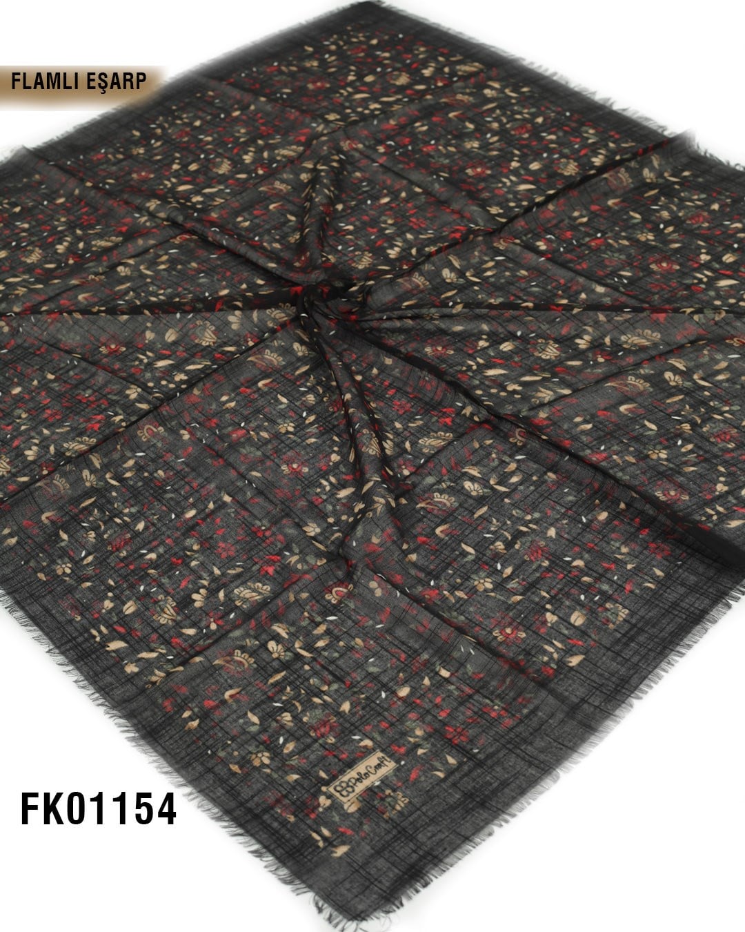 POLO CRAFT FLAMLI Pamuk Eşarp 100*100cm  FK01154-1407