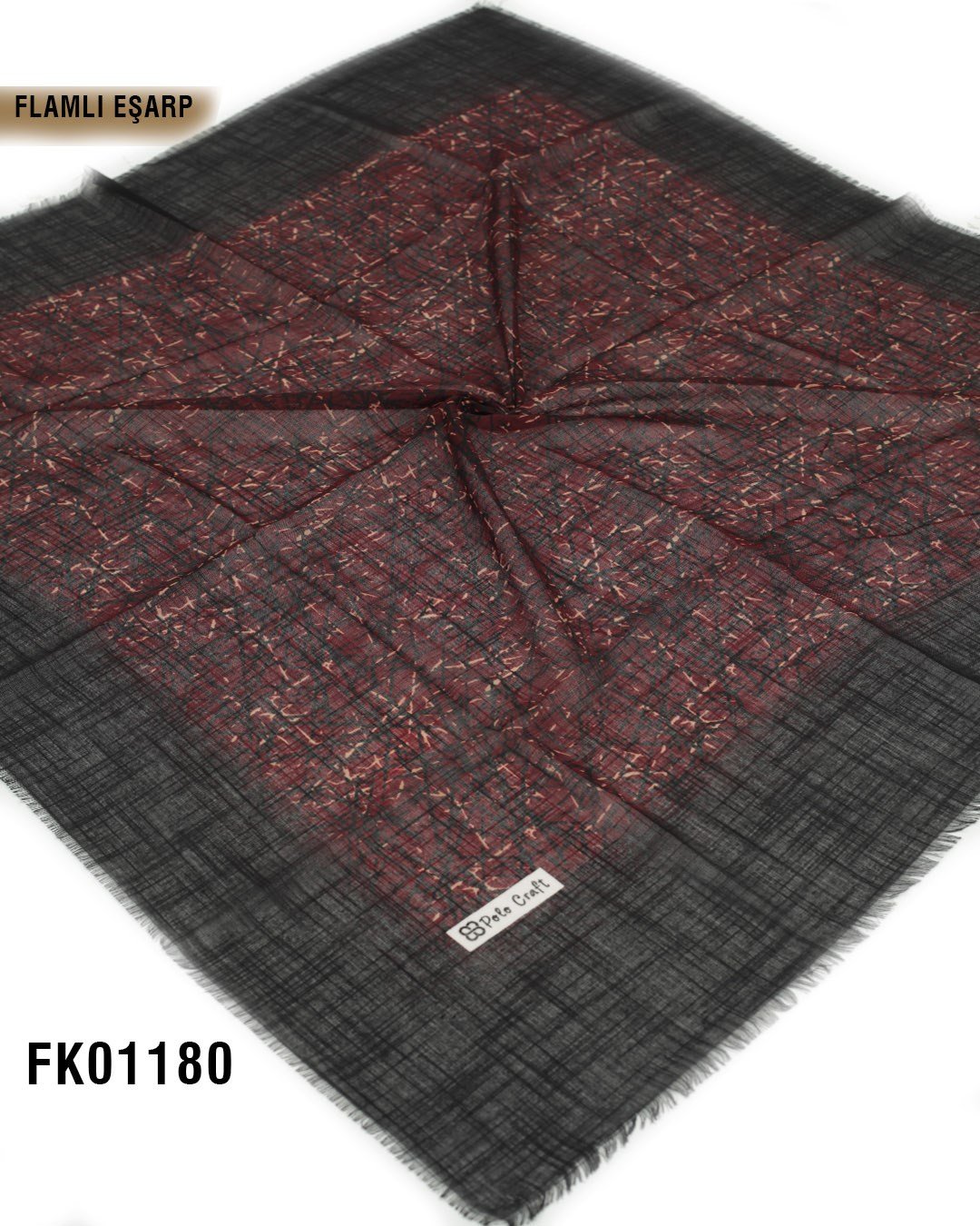 POLO CRAFT FLAMLI Pamuk Eşarp 100*100cm  FK01180-1301