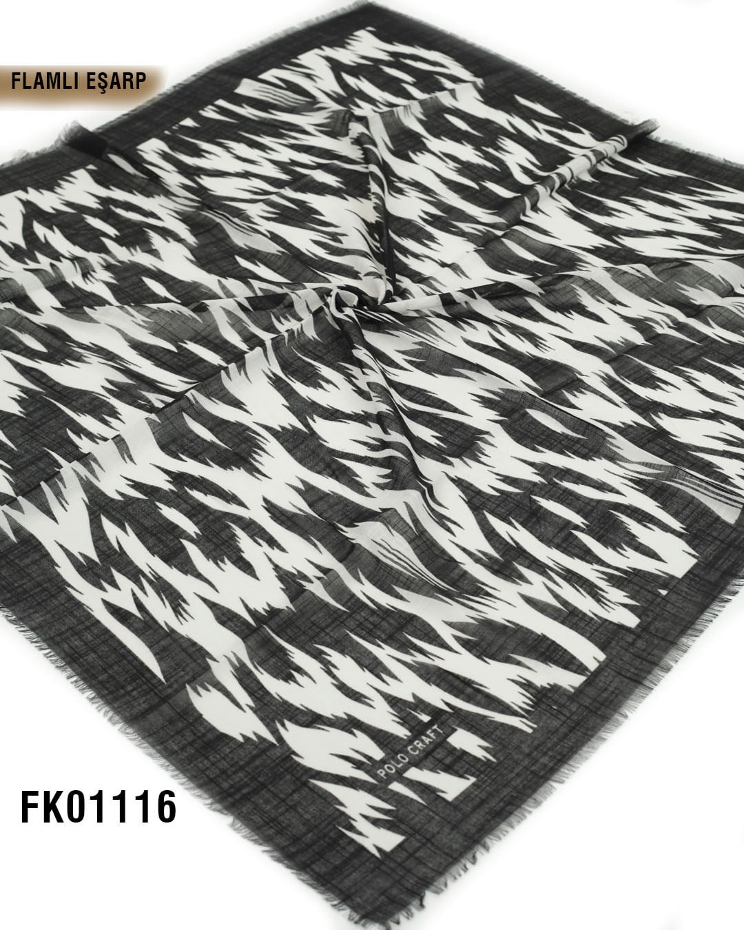 POLO CRAFT FLAMLI Pamuk Eşarp 100*100cm  FK01116-1611