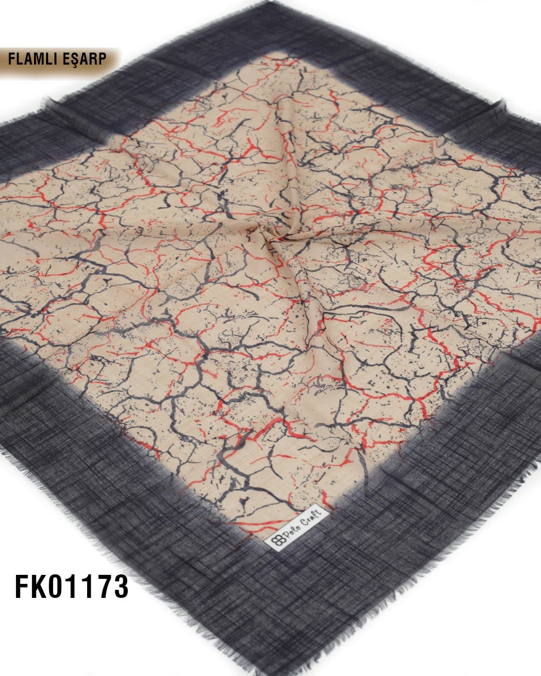 POLO CRAFT FLAMLI Pamuk Eşarp 100*100cm  FK01173-1429