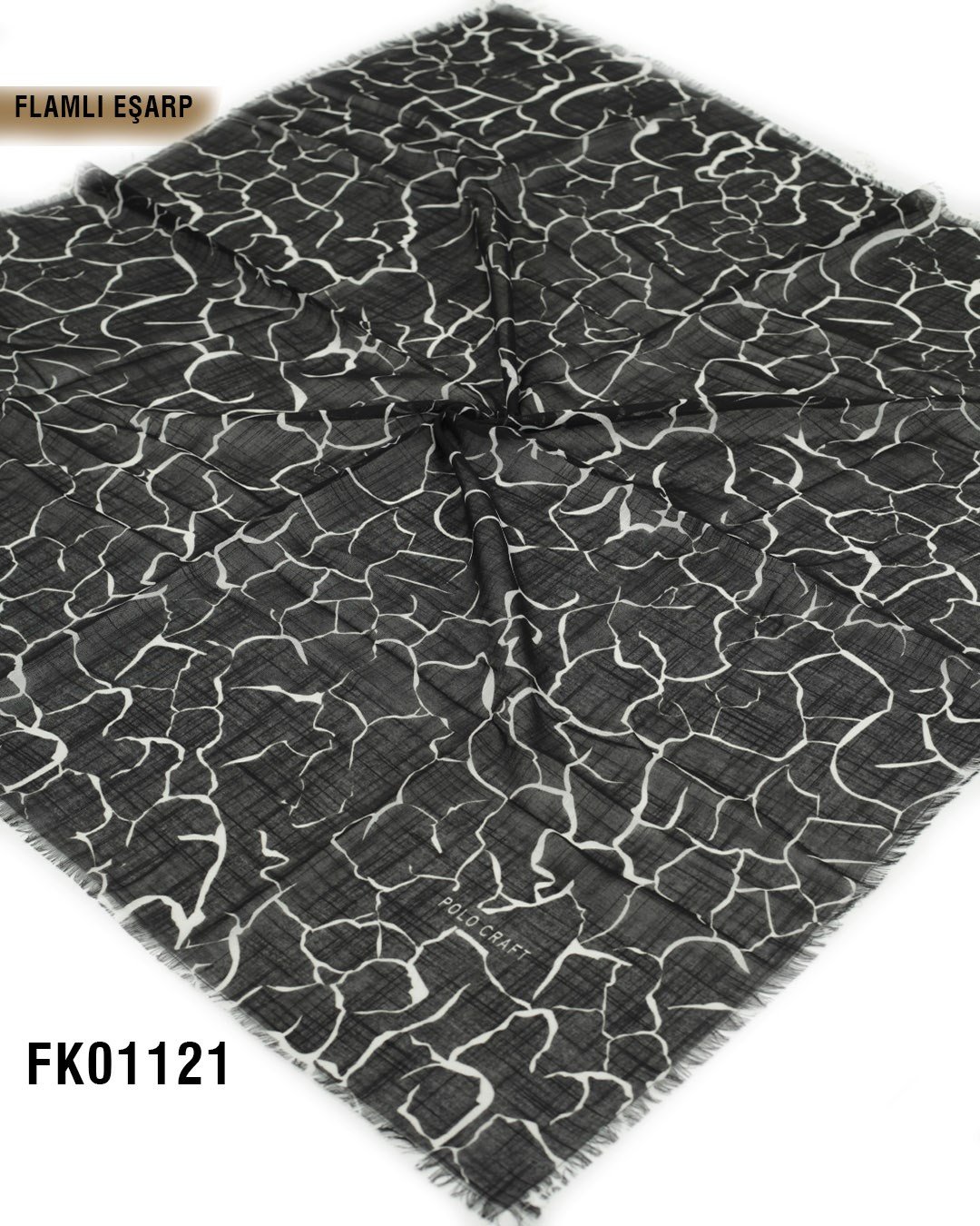 POLO CRAFT FLAMLI Pamuk Eşarp 100*100cm  FK01121-1628