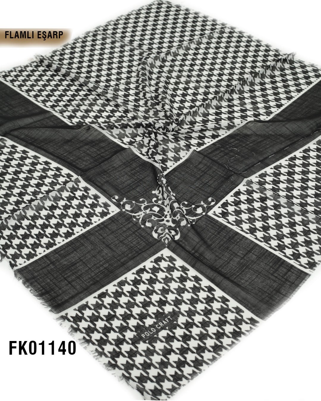 POLO CRAFT FLAMLI Pamuk Eşarp 100*100cm  FK01140-1526