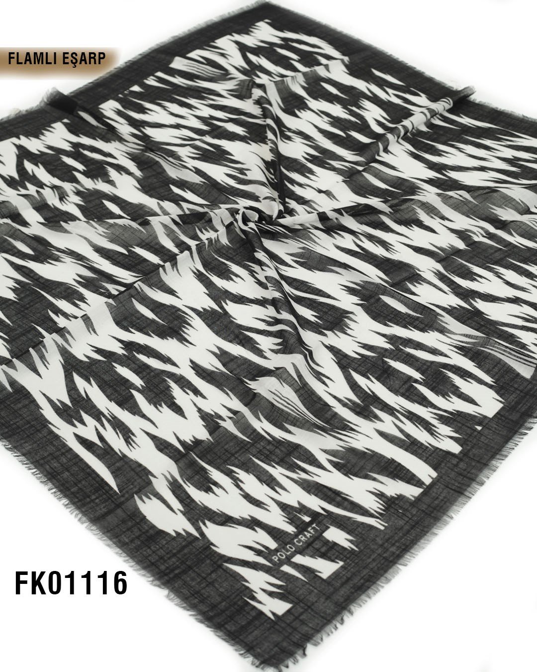POLO CRAFT FLAMLI Pamuk Eşarp 100*100cm  FK01116-1611