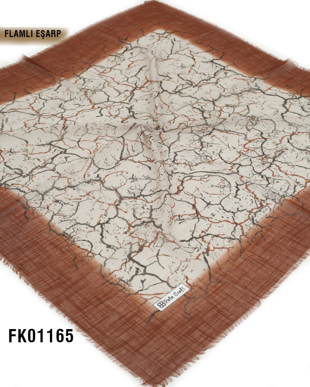 POLO CRAFT FLAMLI Pamuk Eşarp 100*100cm  FK01165-1420