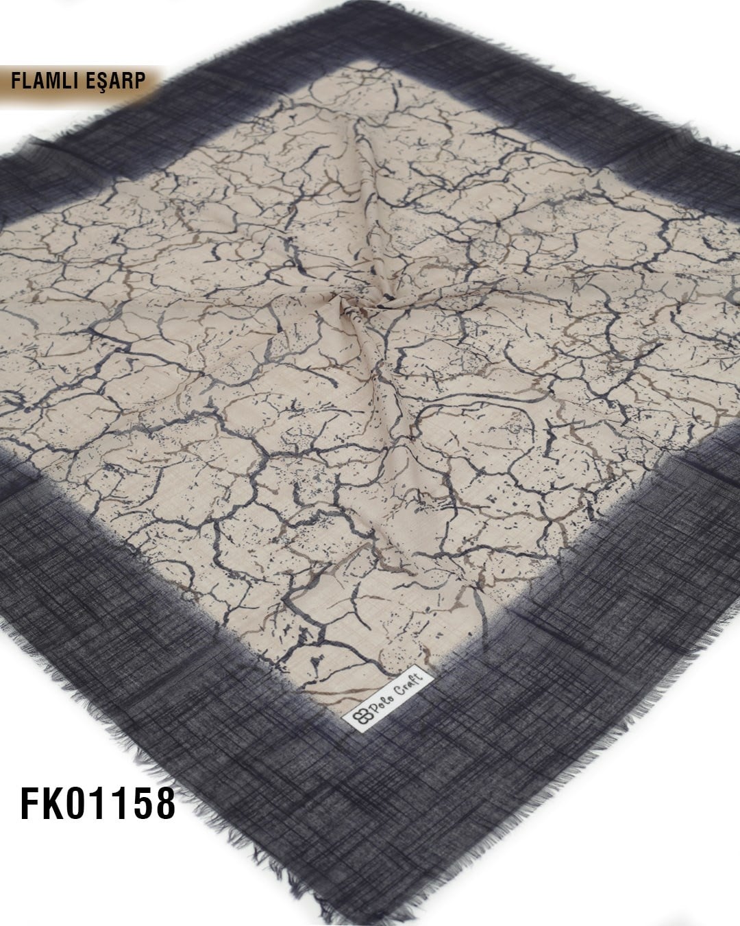 POLO CRAFT FLAMLI Pamuk Eşarp 100*100cm  FK01158-1412