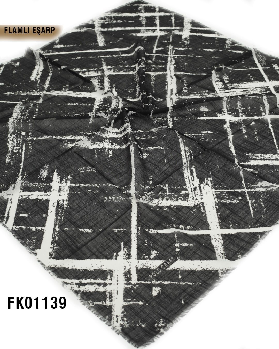 POLO CRAFT FLAMLI Pamuk Eşarp 100*100cm  FK01139-1525