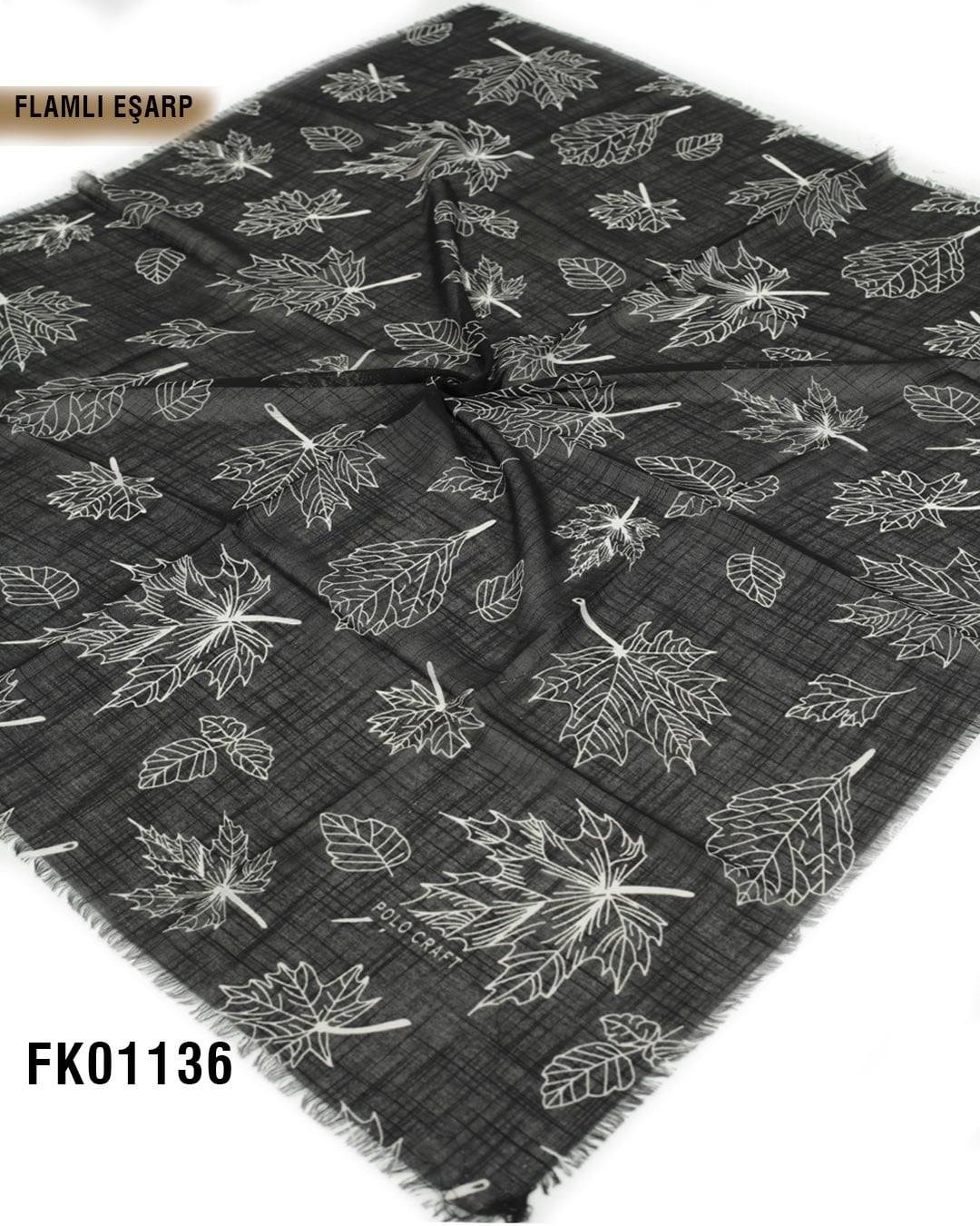 POLO CRAFT FLAMLI Pamuk Eşarp 100*100cm  FK01136-1522