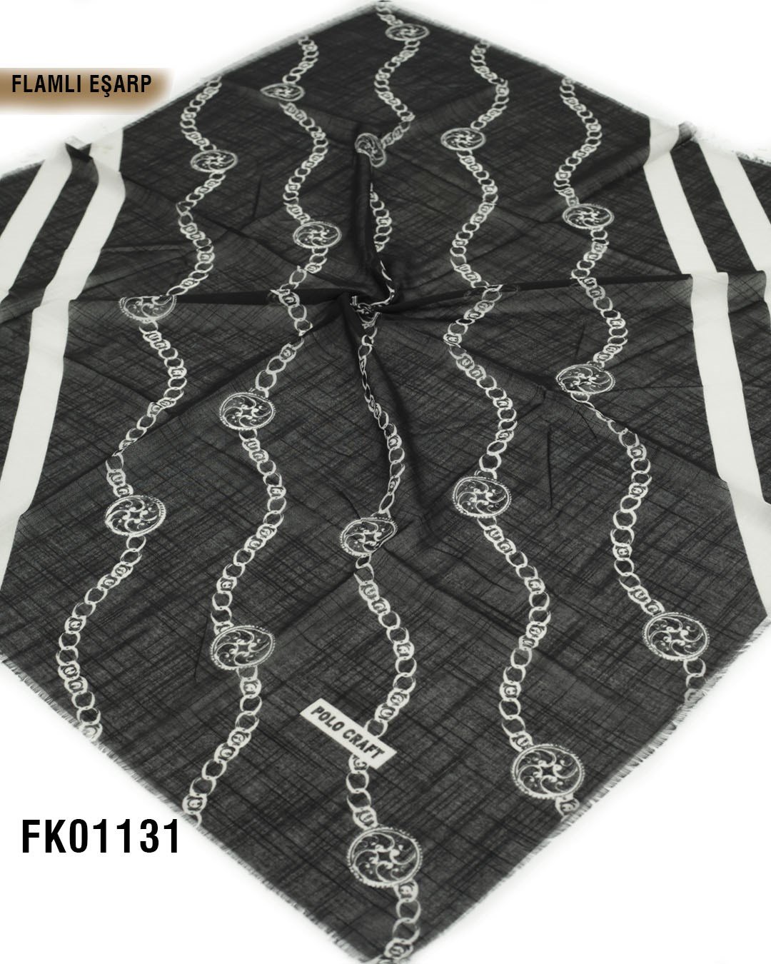 POLO CRAFT FLAMLI Pamuk Eşarp 100*100cm  FK01131-1516