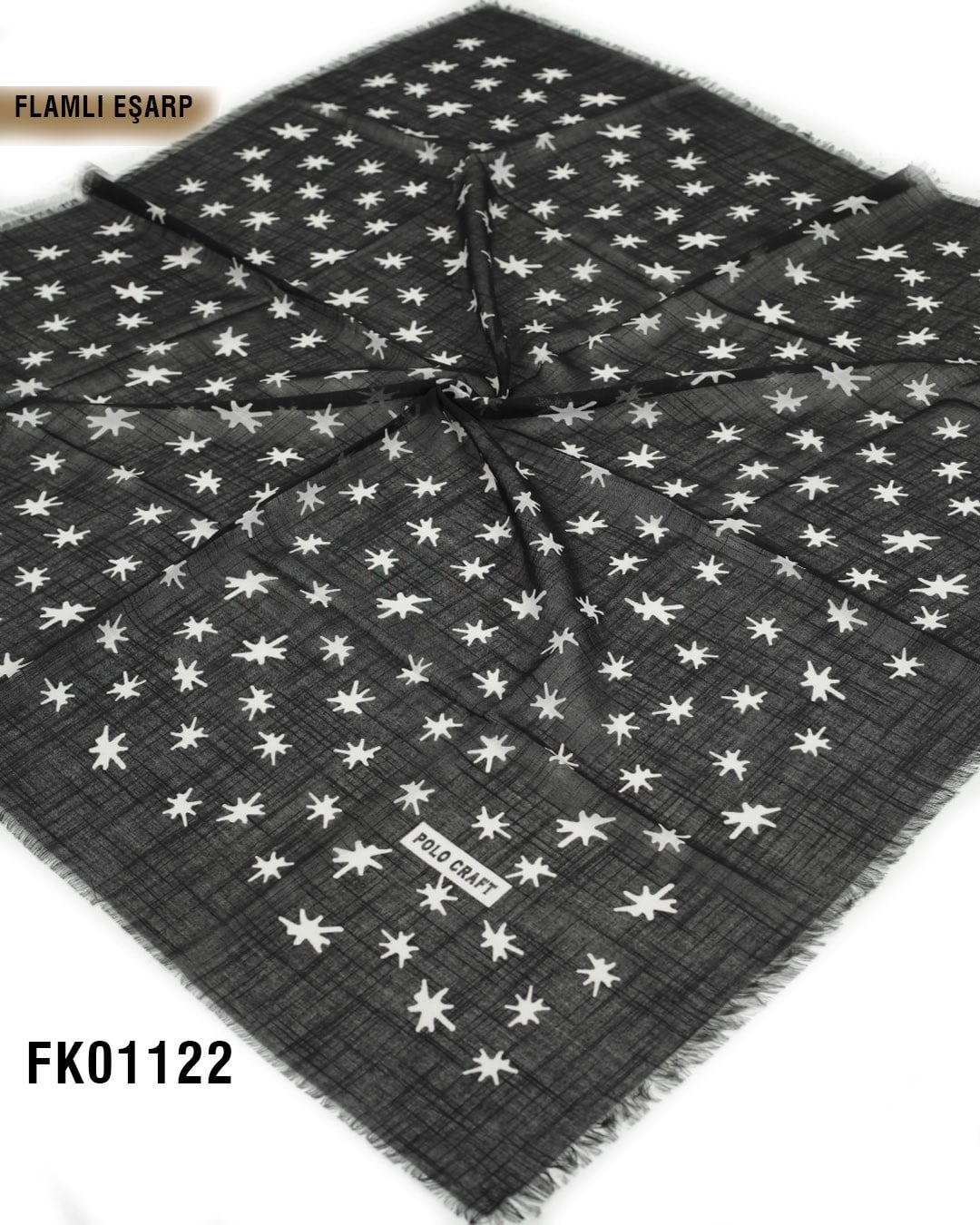 POLO CRAFT FLAMLI Pamuk Eşarp 100*100cm  FK01122-1630