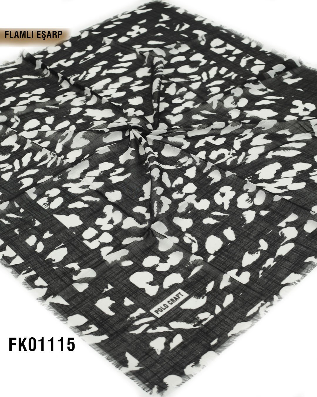 POLO CRAFT FLAMLI Pamuk Eşarp 100*100cm  FK01115-1608