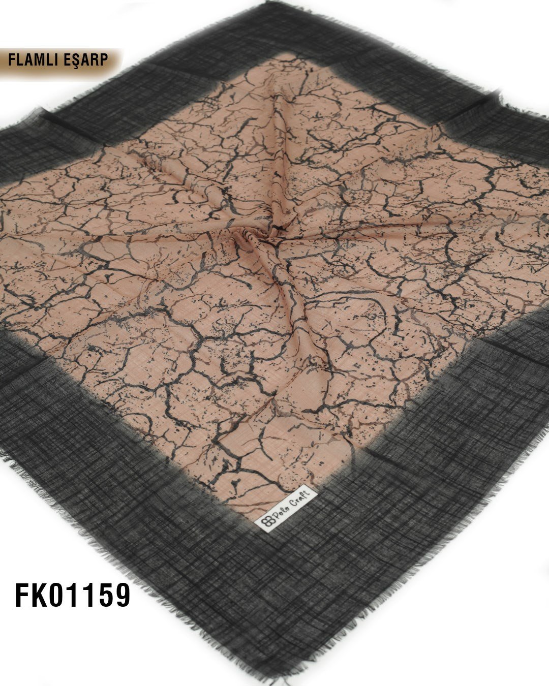 POLO CRAFT FLAMLI Pamuk Eşarp 100*100cm  FK01159-1413