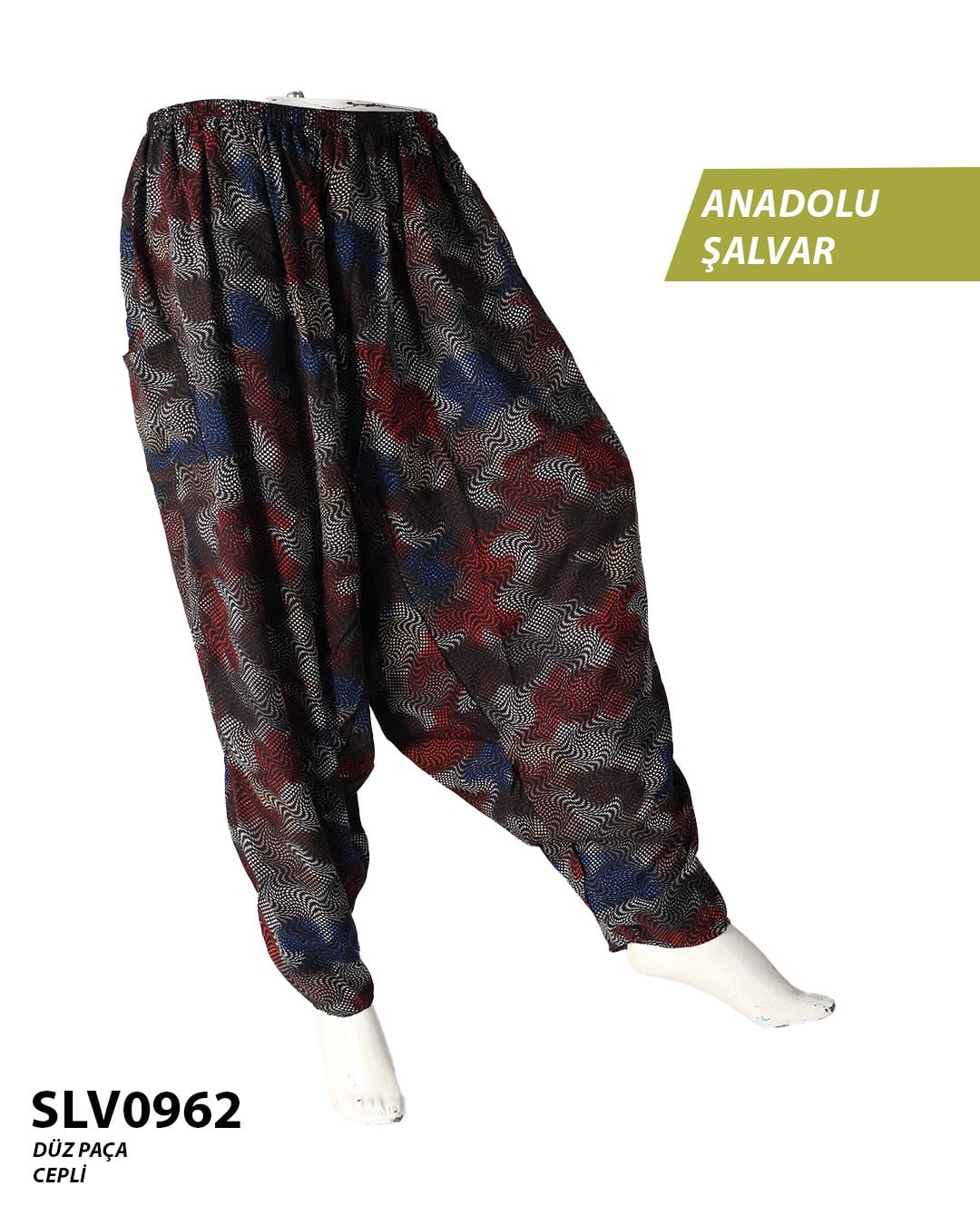 Viskon Düz Palça Anadolu Şalvar (Cepli) SLV0962-12310
