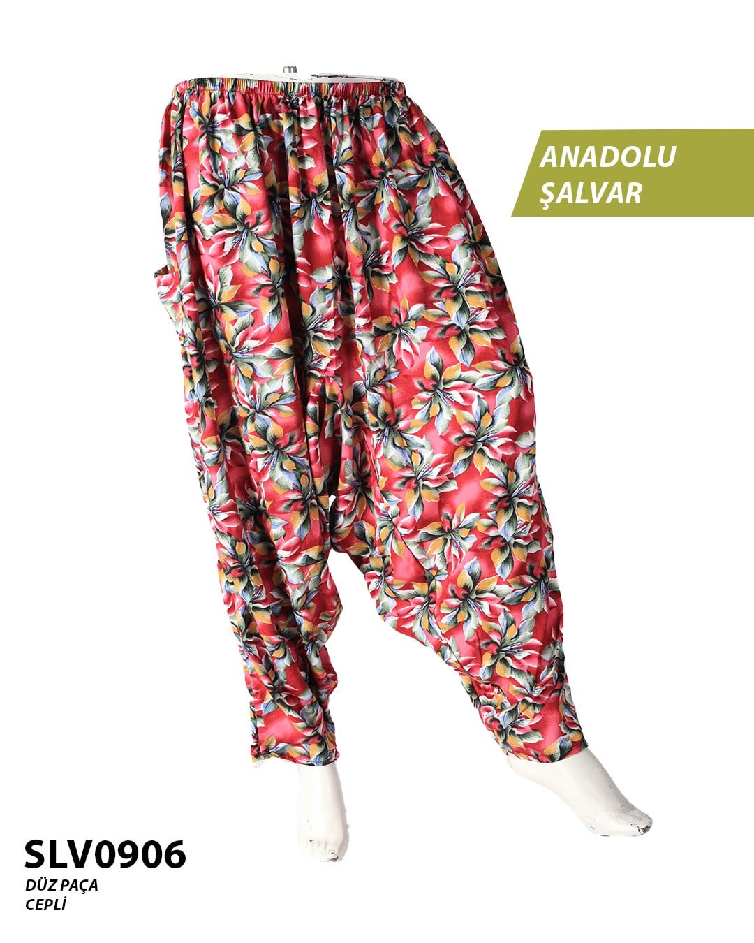 Viskon Düz Palça Anadolu Şalvar (Cepli) SLV0906-10507