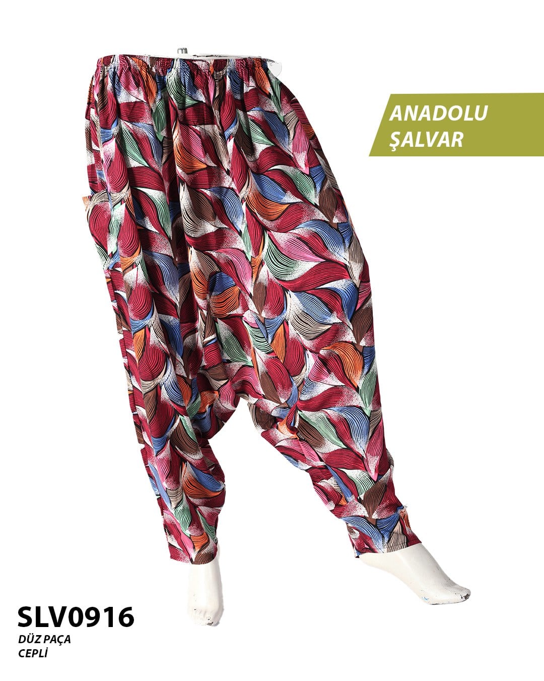 Viskon Düz Palça Anadolu Şalvar (Cepli) SLV0916-11210