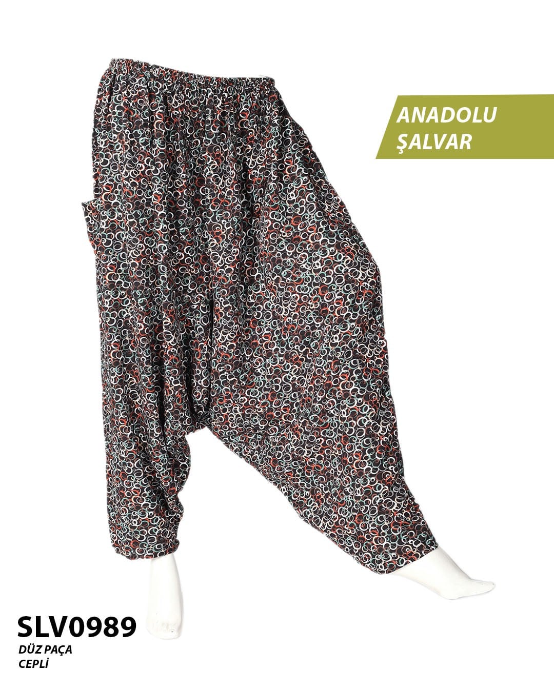 Viskon Düz Palça Anadolu Şalvar (Cepli) SLV0989-13903