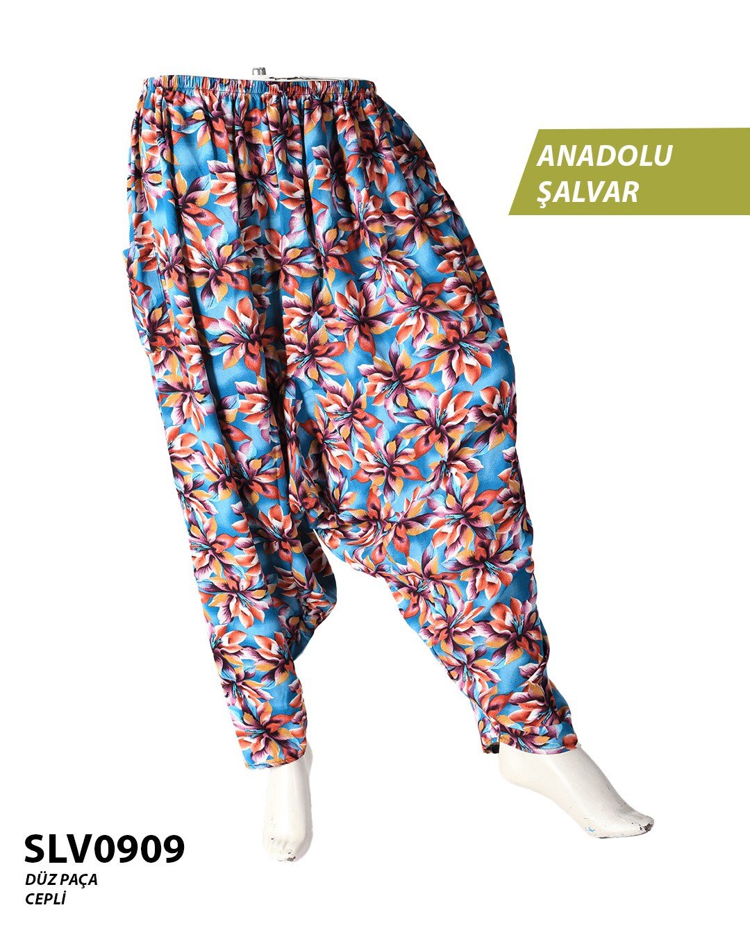 Viskon Düz Palça Anadolu Şalvar (Cepli) SLV0909-10710