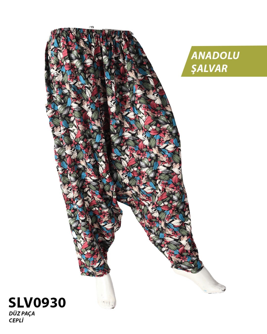 Viskon Düz Palça Anadolu Şalvar (Cepli) SLV0930-11605