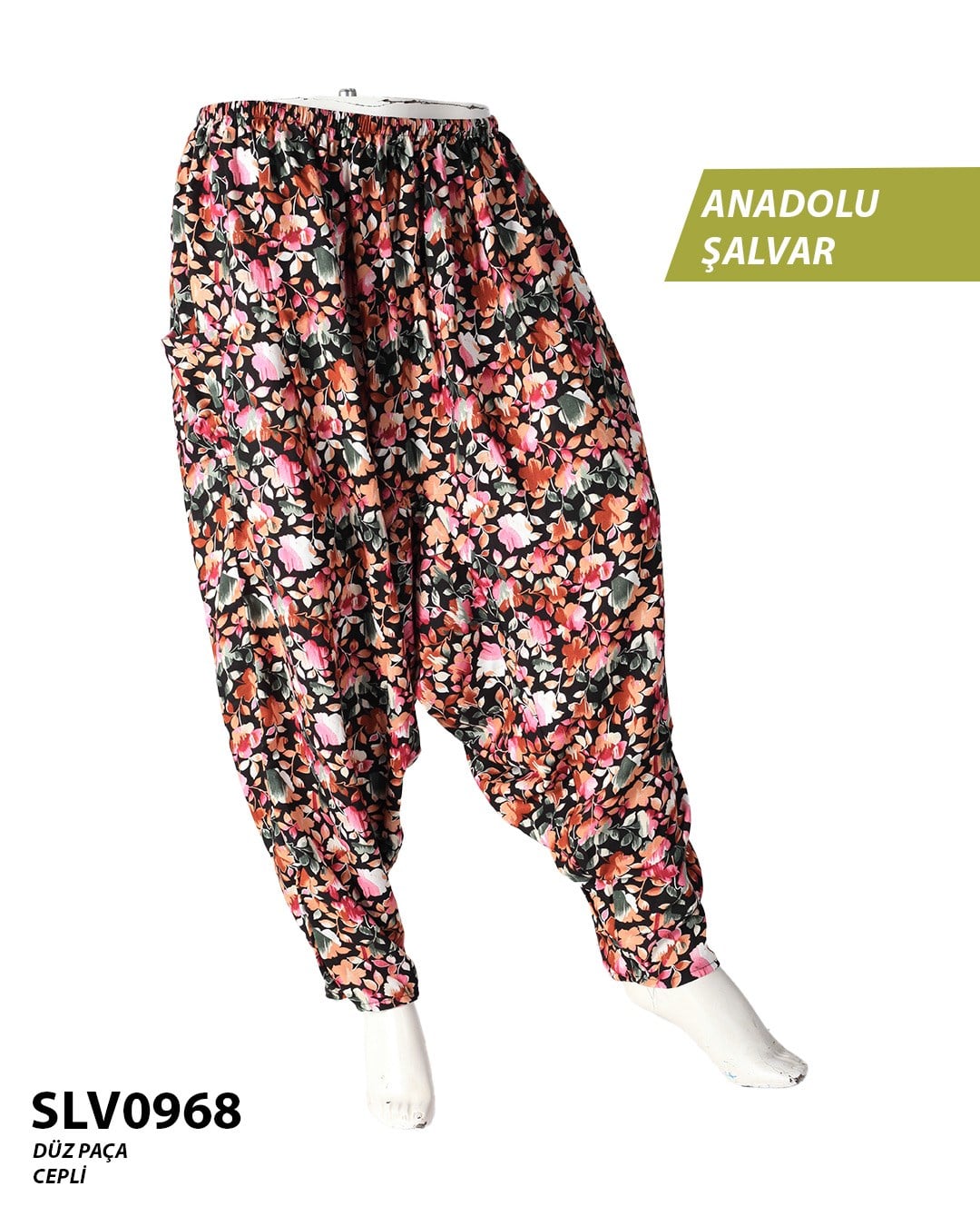 Viskon Düz Palça Anadolu Şalvar (Cepli) SLV0968-12702