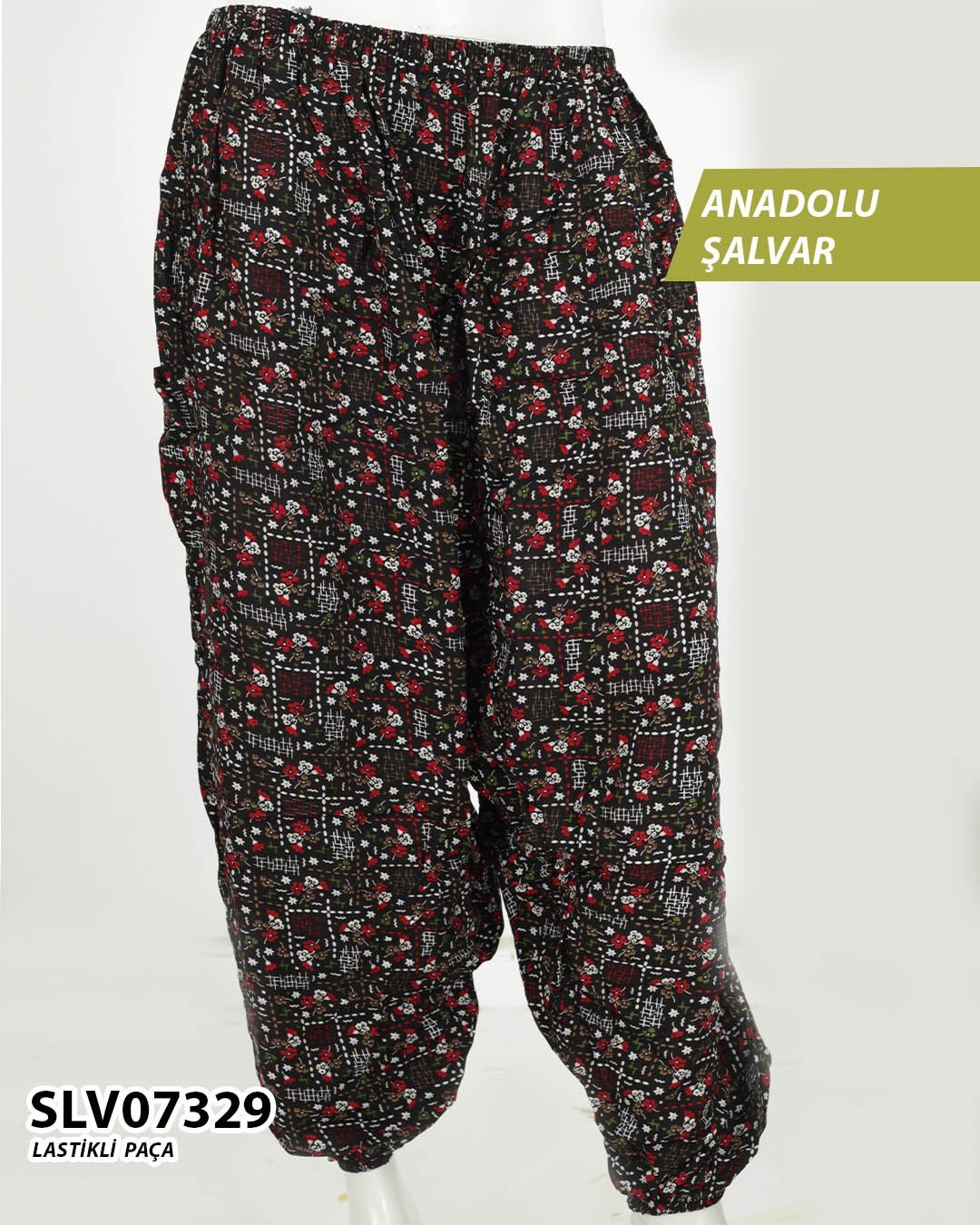 Viskon Lastik Paça Anadolu Şalvar  SLV07329-1110