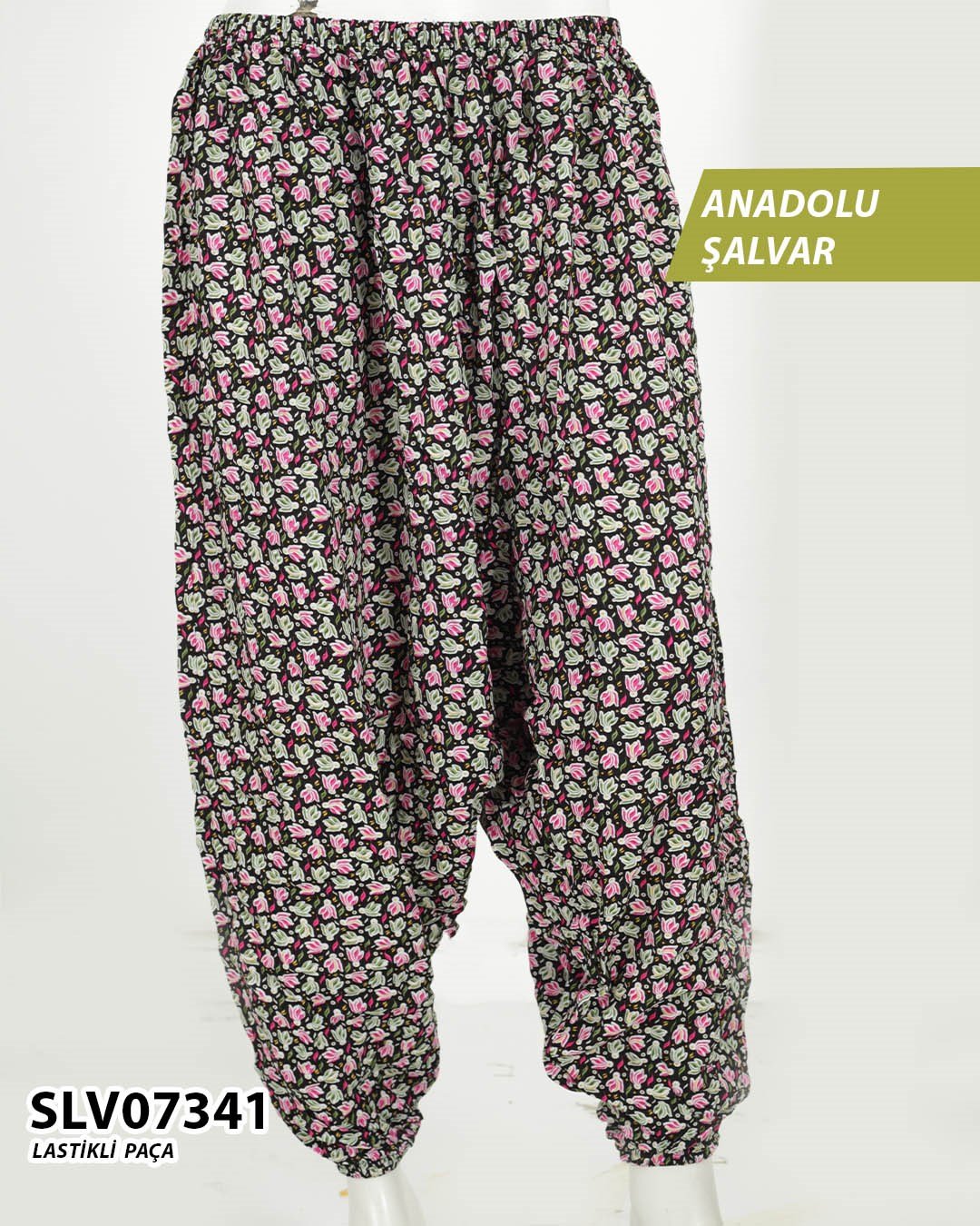 Viskon Lastik Paça Anadolu Şalvar  SLV07341-1122