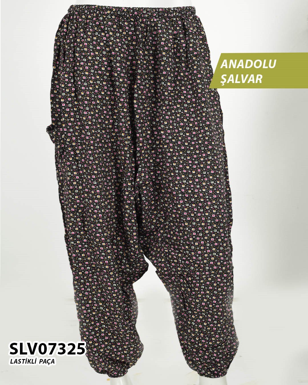 Viskon Lastik Paça Anadolu Şalvar  SLV07325-1106