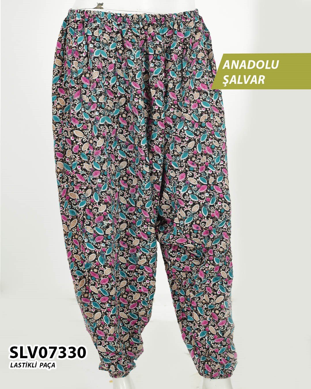 Viskon Lastik Paça Anadolu Şalvar  SLV07330-1111