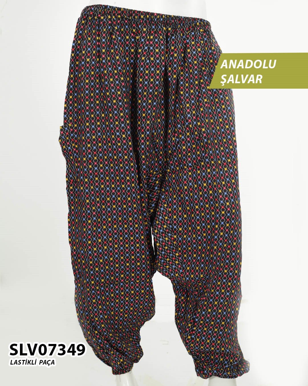 Viskon Lastik Paça Anadolu Şalvar  SLV07349-1131