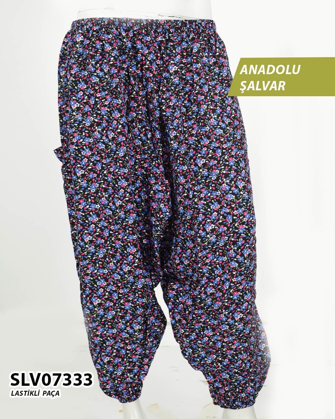 Viskon Lastik Paça Anadolu Şalvar  SLV07333-1114