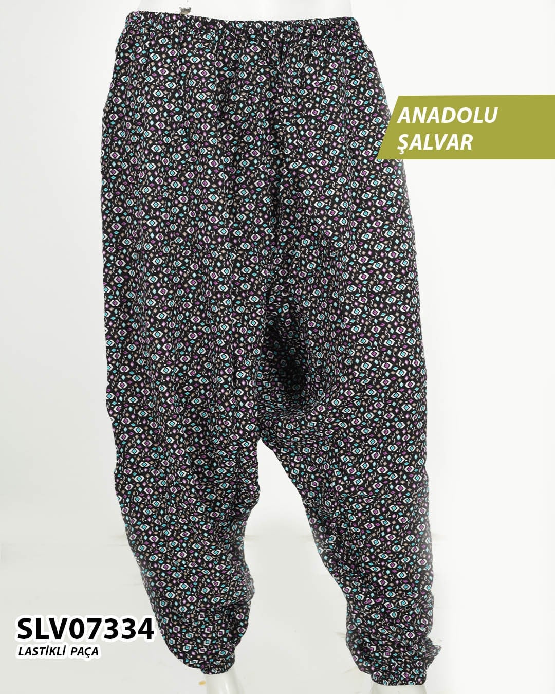 Viskon Lastik Paça Anadolu Şalvar  SLV07334-1115