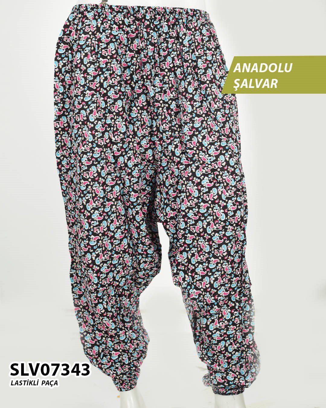 Viskon Lastik Paça Anadolu Şalvar  SLV07343-1124