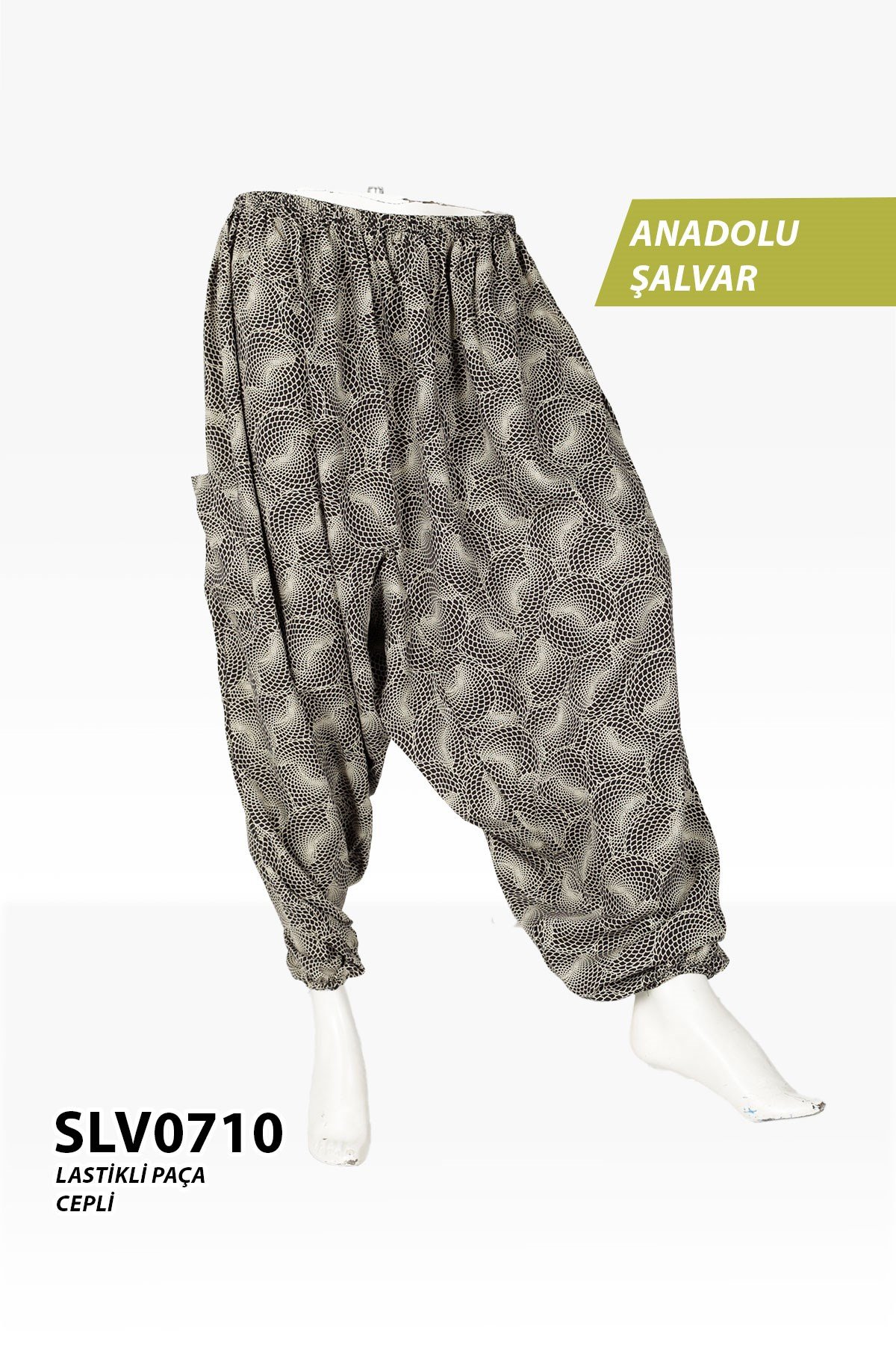 Viskon Lastik Palça Anadolu Şalvar (Cepli) SLV0710-21610