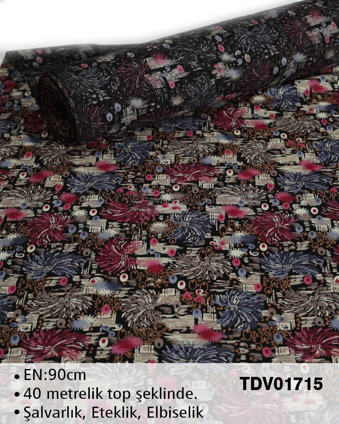 Yeni Sezon Dar En Pamuk Viskon Top Kumaş TDV01715