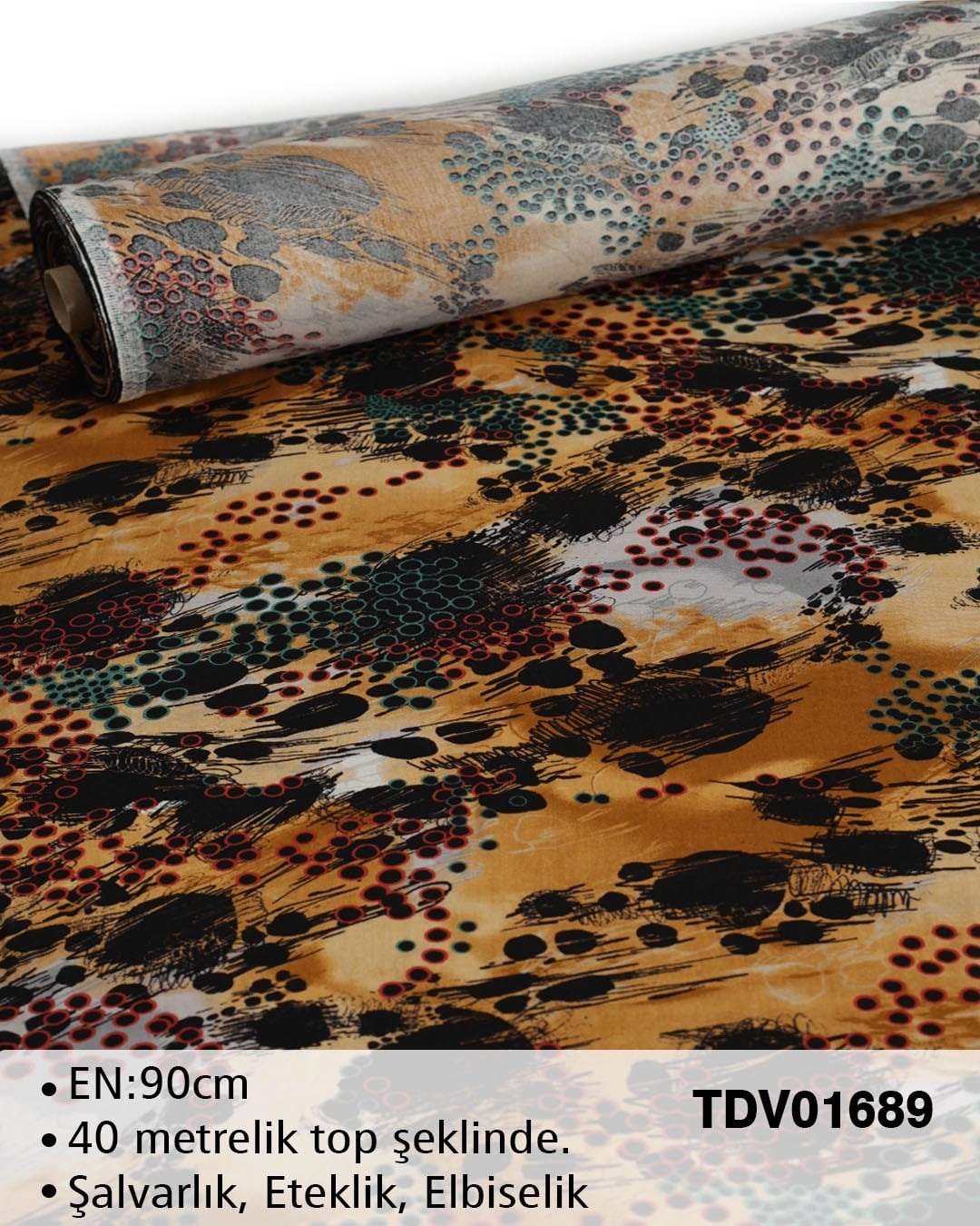 Yeni Sezon Dar En Pamuk Viskon Top Kumaş TDV01689